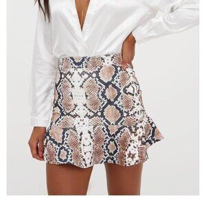 Pretty Little Thing Snake Skirt